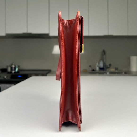 Cartier Must Line Clutch Bag Bordeaux Leather - Picture 3 of 7